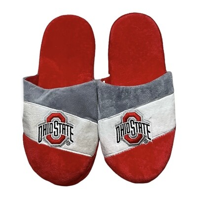 Ohio State Buckeyes Men’s Striped Slippers