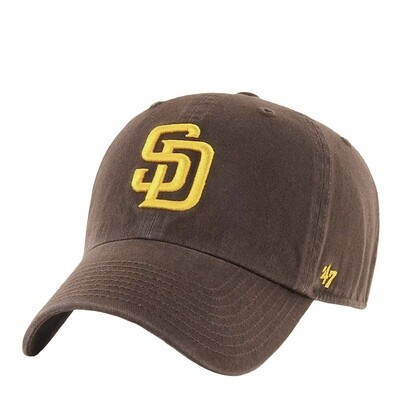 San Diego Padres Men’s 47 Brand Clean Up Adjustable Hat