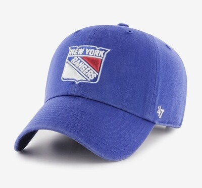 New York Rangers Men's 47 Brand Clean Up Adjustable Hat