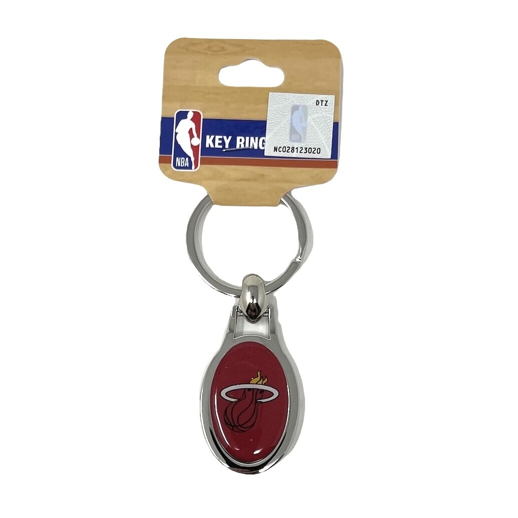 Miami Heat Metal Oval Key Ring