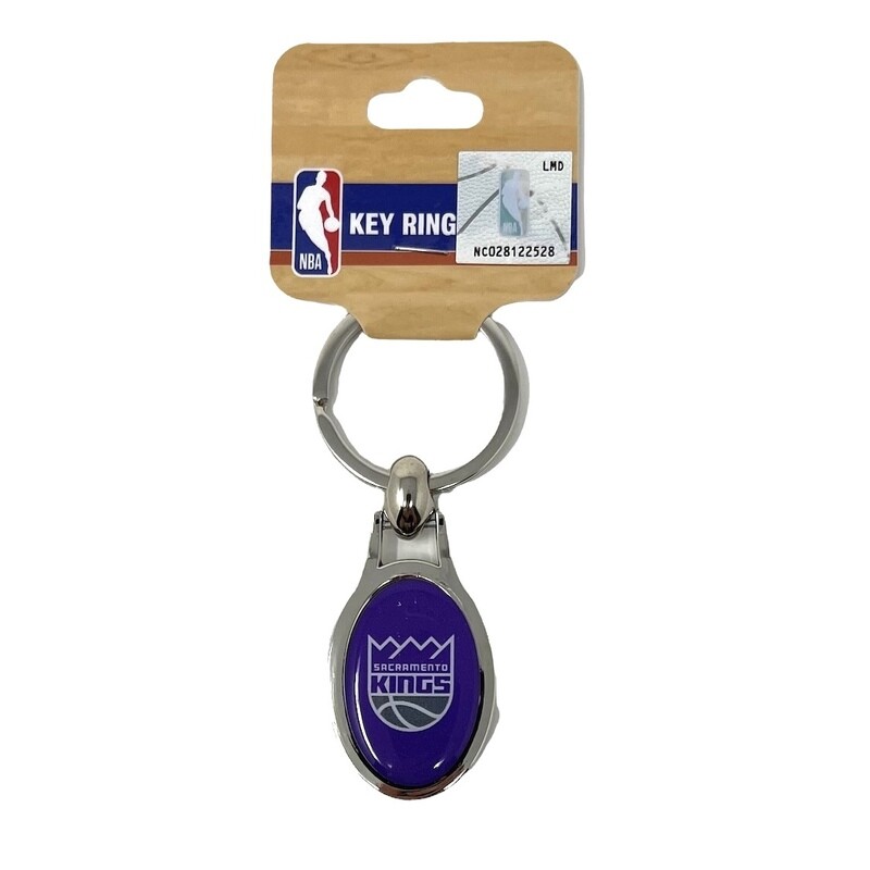 Sacramento Kings Metal Oval Key Ring