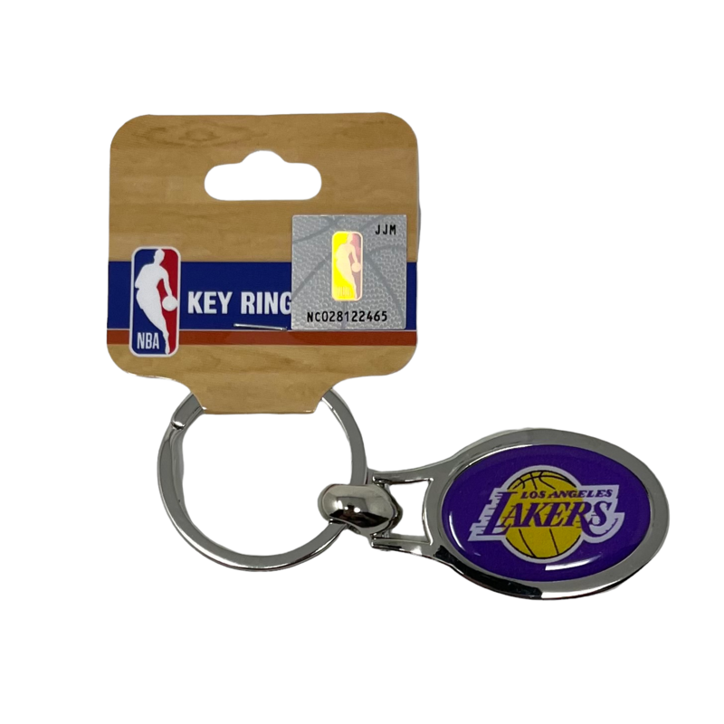 Los Angeles Lakers Metal Oval Key Ring