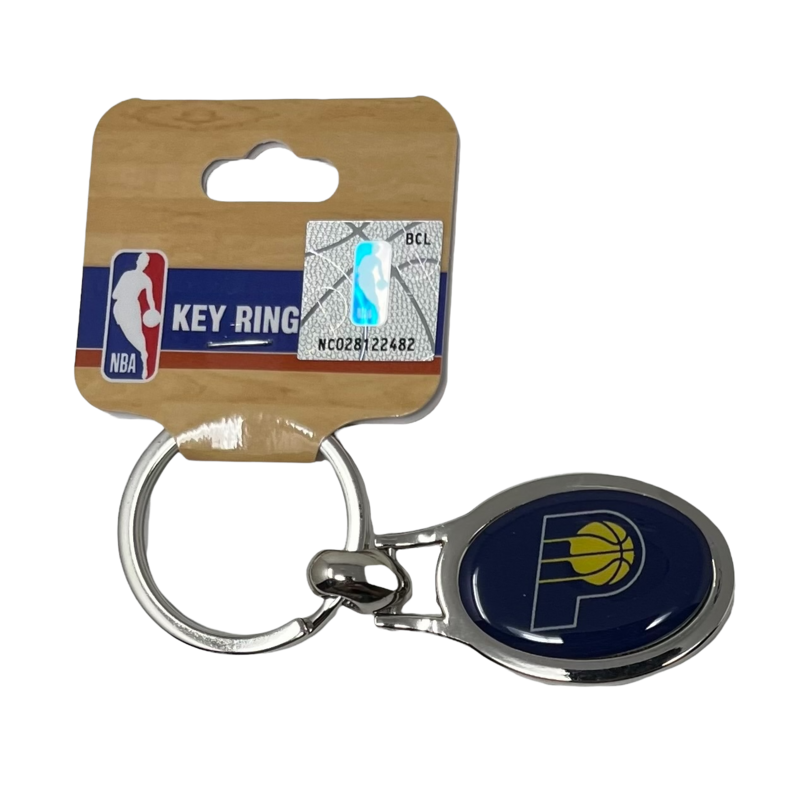 Indiana Pacers Metal Oval Key Ring