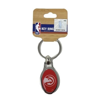 Atlanta Hawks Metal Oval Key Ring