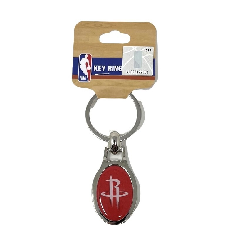 Houston Rockets Metal Oval Key Ring