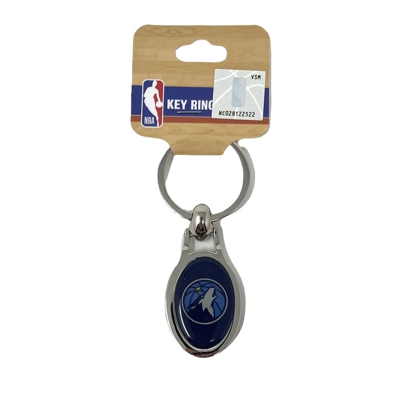 Minnesota Timberwolves Metal Oval Key Ring