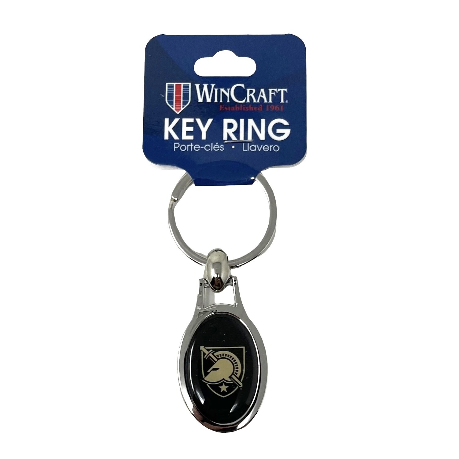 Army Black Knights Metal Oval Key Ring