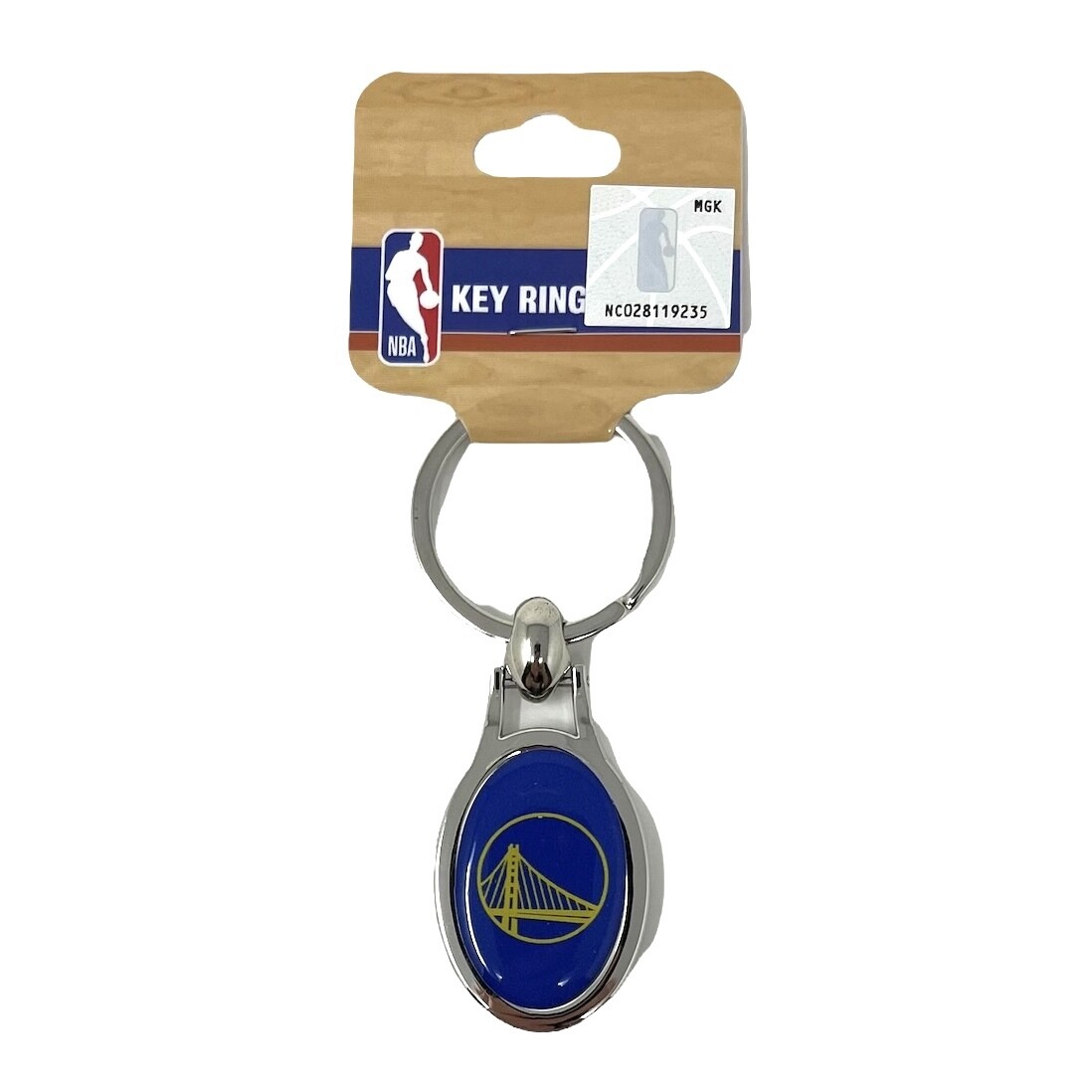 Golden State Warriors Metal Oval Key Ring