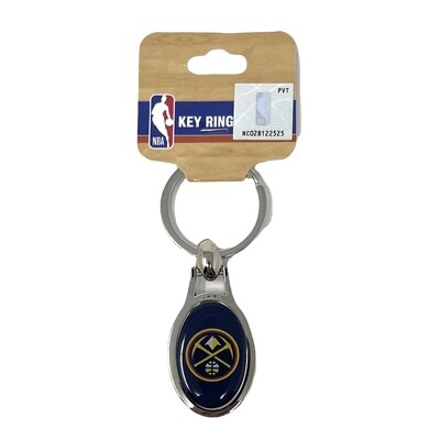 Denver Nuggets Metal Oval Key Ring