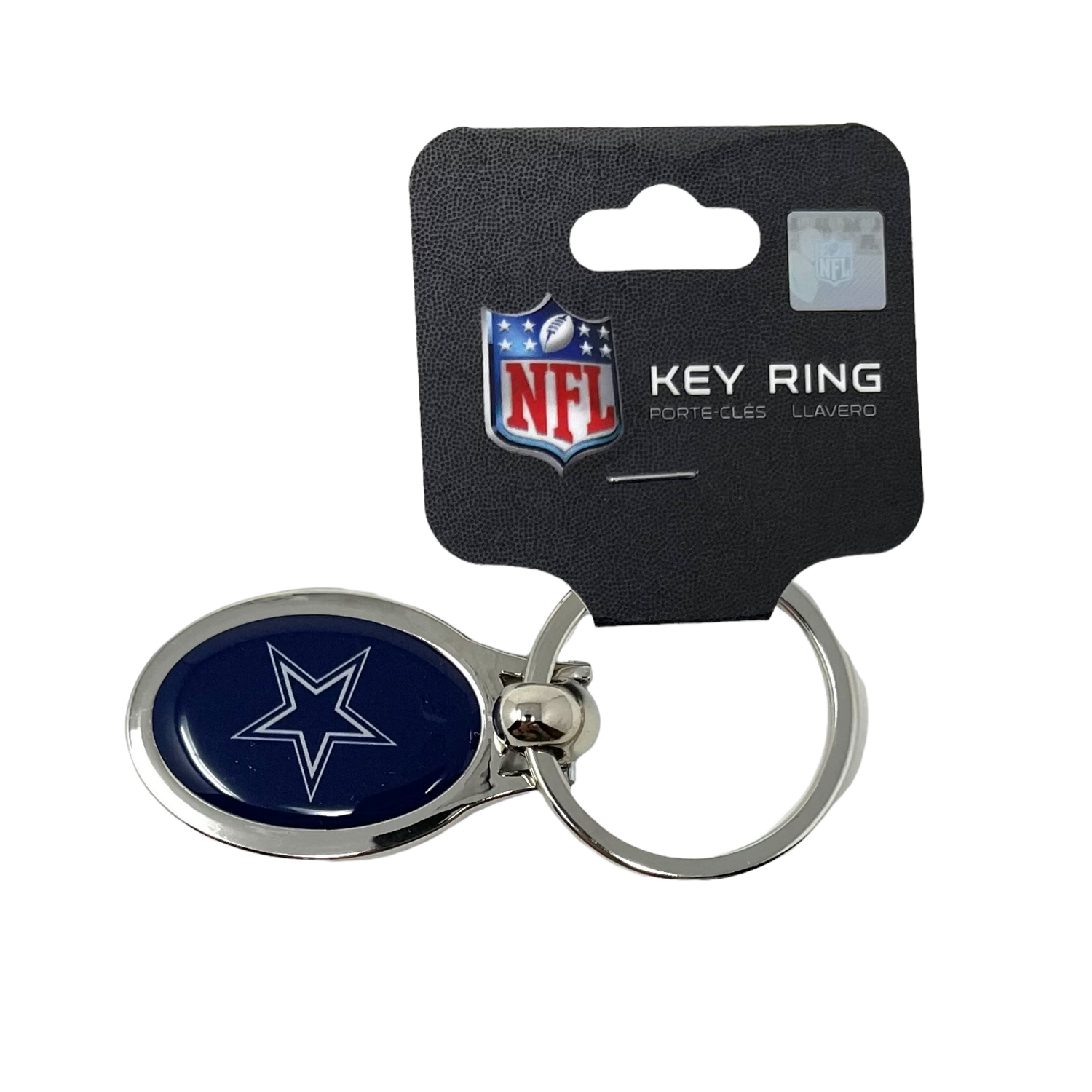 Dallas Cowboys Metal Oval Key Ring
