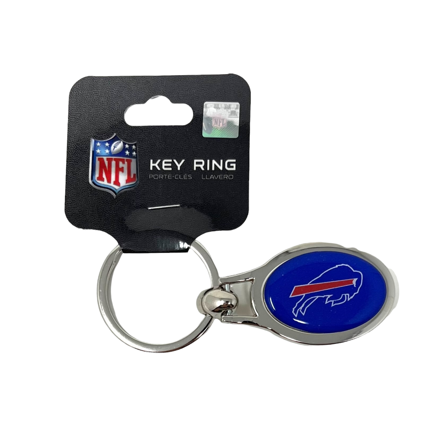 Buffalo Bills Metal Oval Key Ring