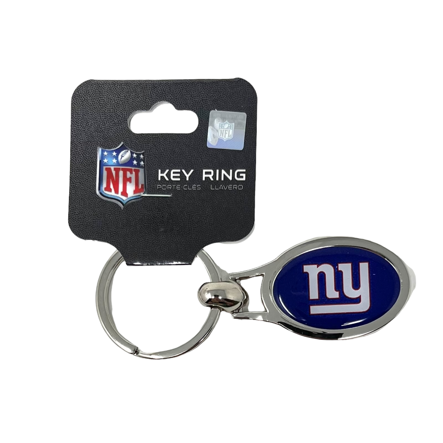 New York Giants Metal Oval Key Ring