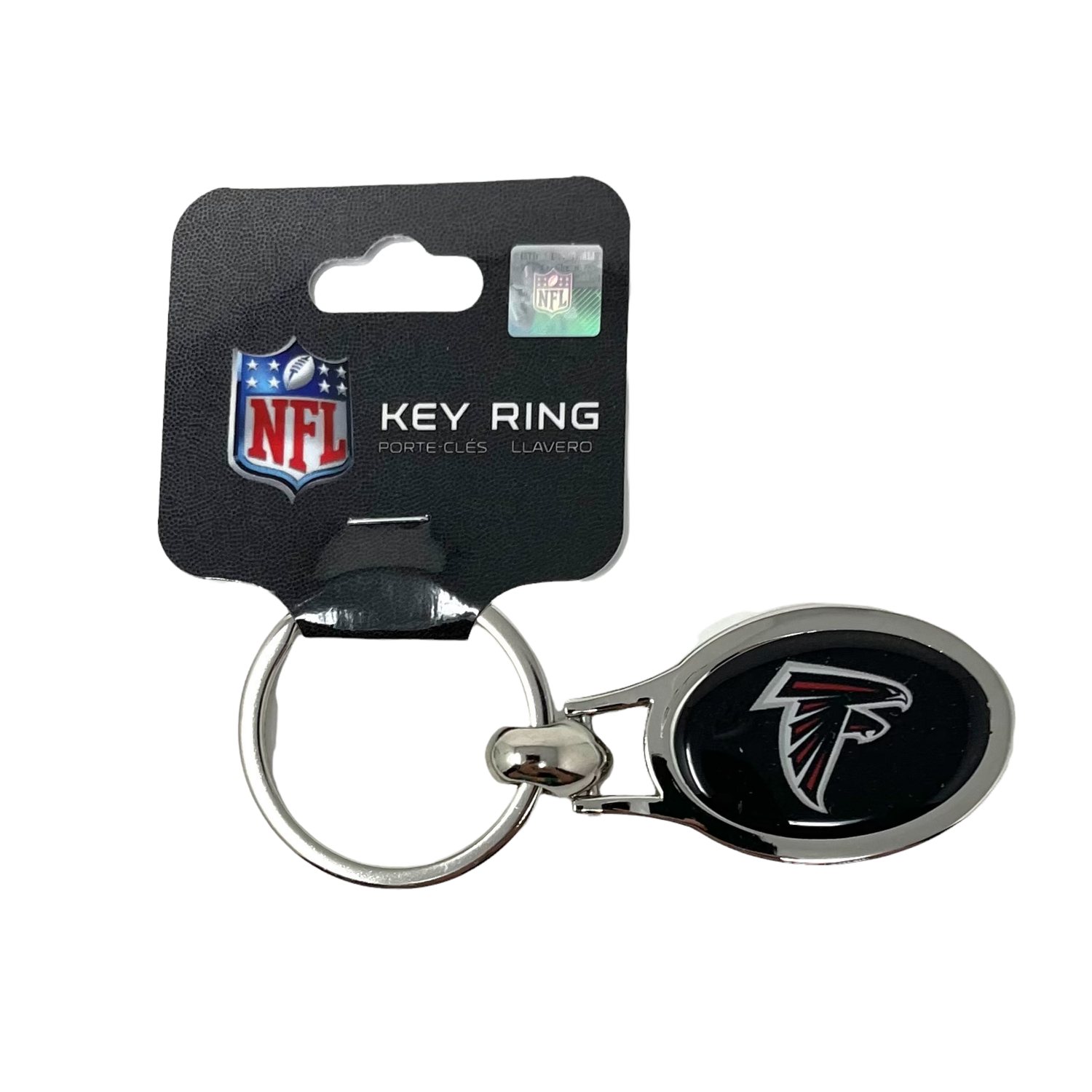 Atlanta Falcons Metal Oval Key Ring