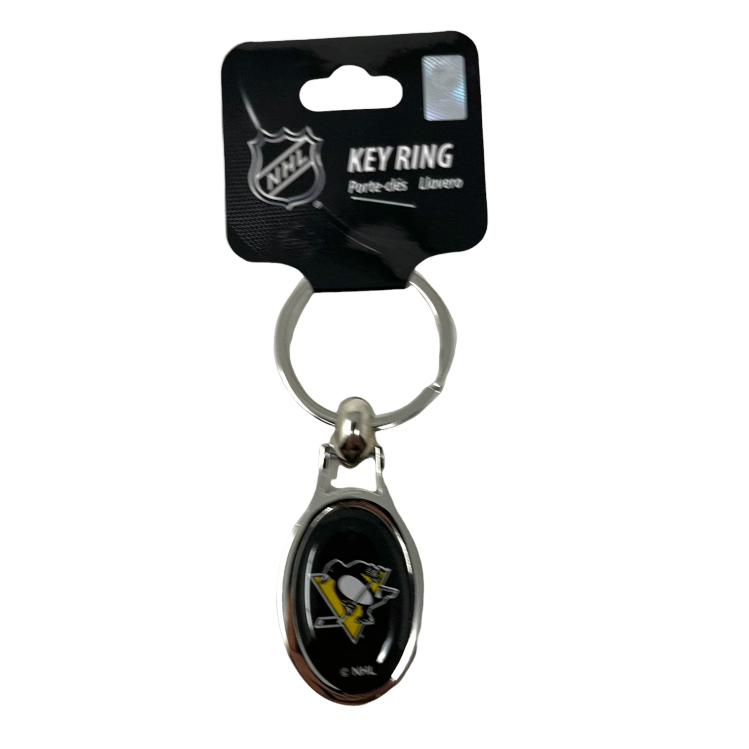 Pittsburgh Penguins Metal Oval Key Ring