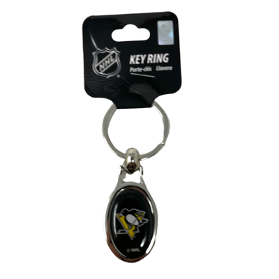 Pittsburgh Penguins Metal Oval Key Ring Pittsburgh Penguins Metal Oval Key Ring