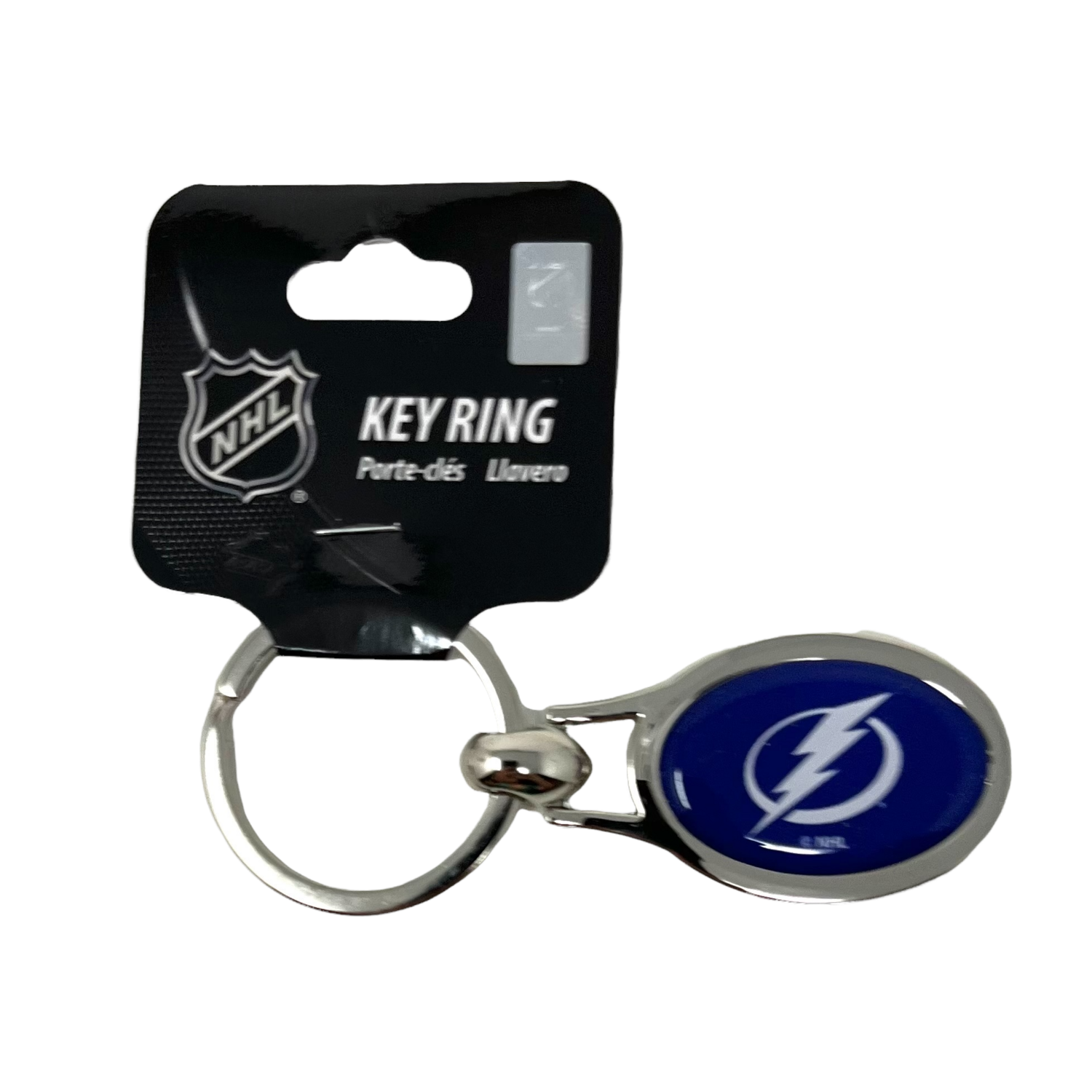 Tampa Bay Lightning Metal Oval Key Ring