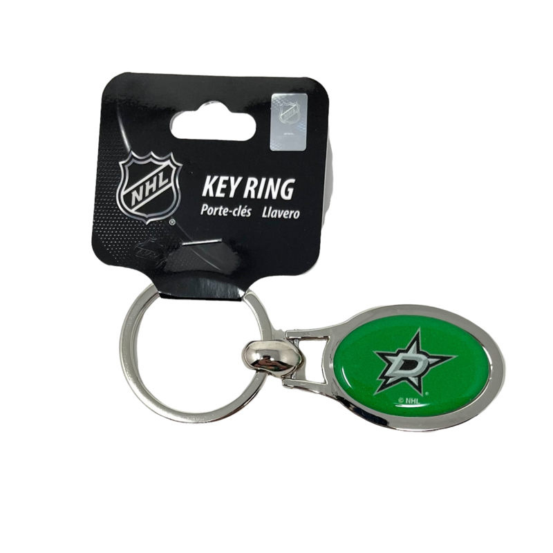 Dallas Stars Metal Oval Key Ring