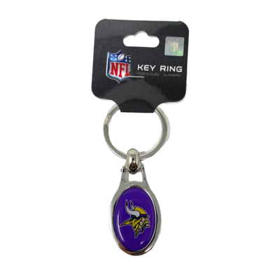 Minnesota Vikings Metal Oval Key Ring