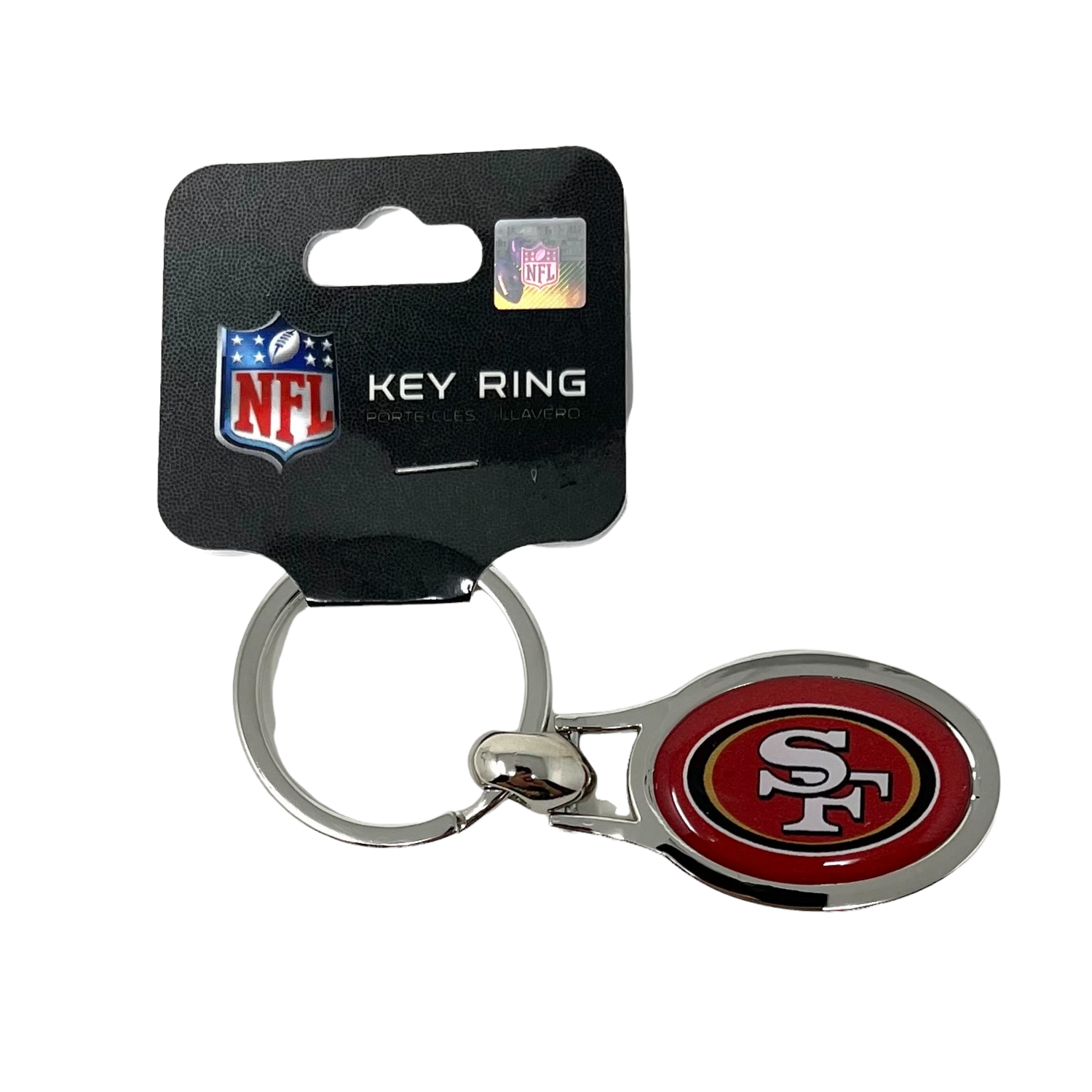 San Francisco 49ers Metal Oval Key Ring