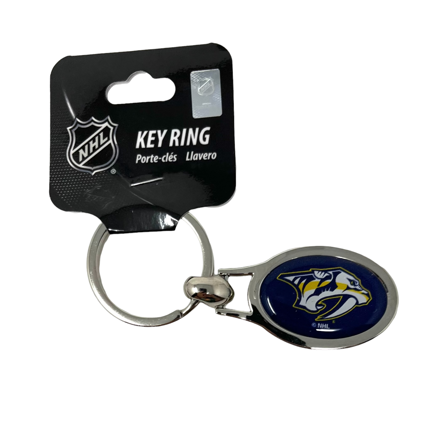 Nashville Predators Metal Oval Key Ring