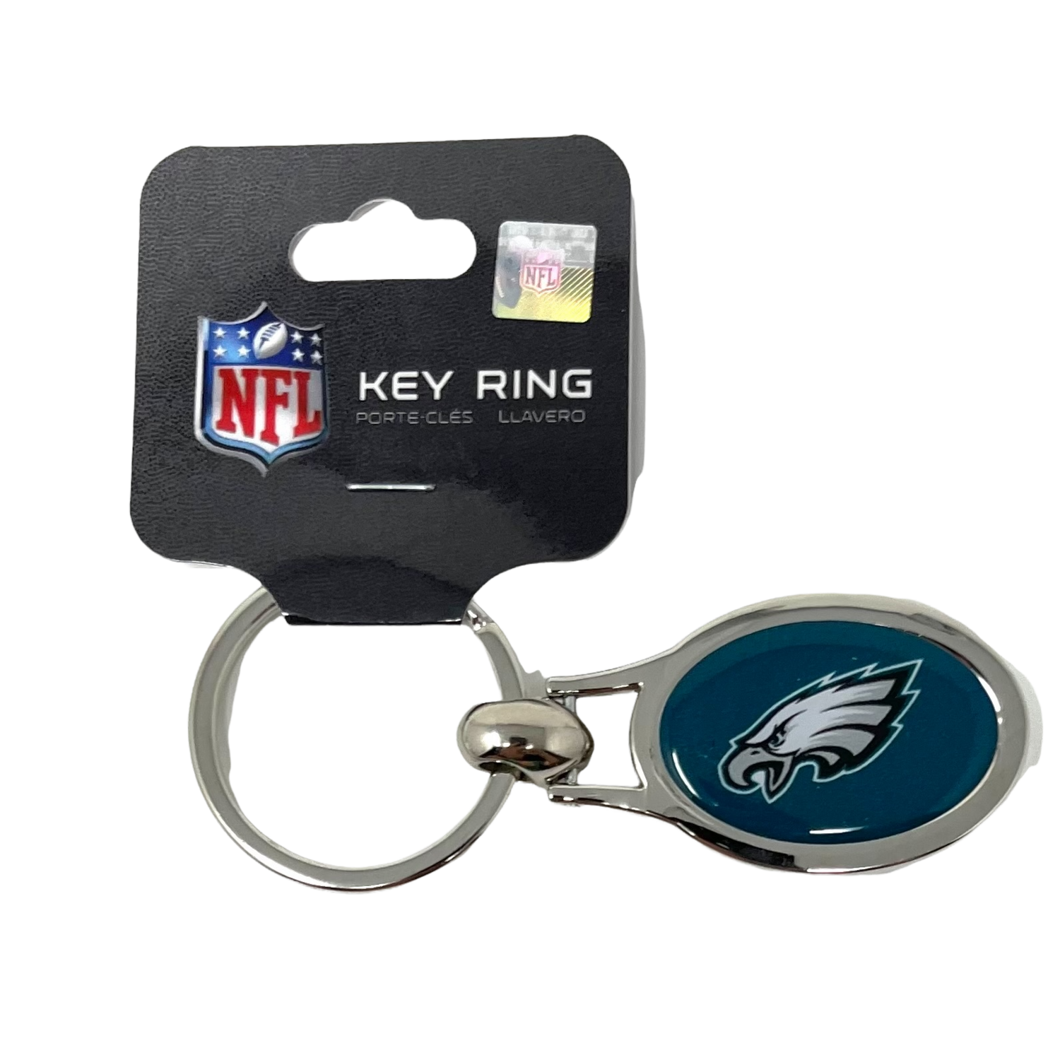 Philadelphia Eagles Metal Oval Key Ring