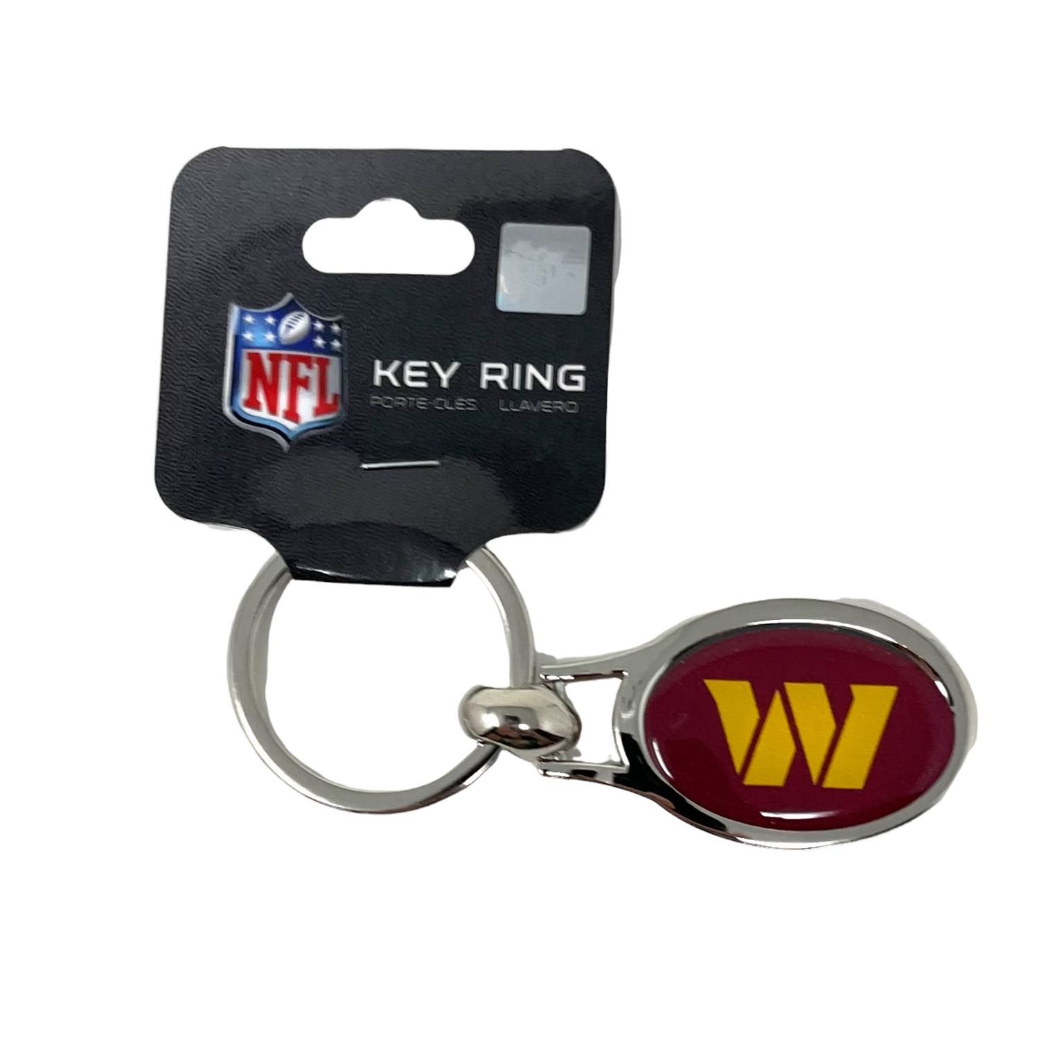 Washington Commanders Metal Oval Key Ring