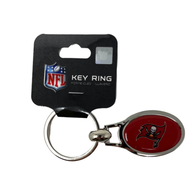 Tampa Bay Buccaneers Metal Oval Key Ring Tampa Bay Buccaneers Metal Oval Key Ring