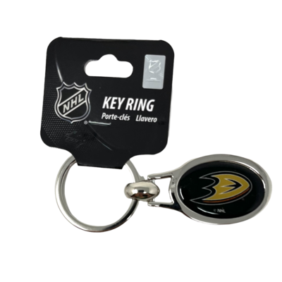 Anaheim Ducks Metal Oval Key Ring