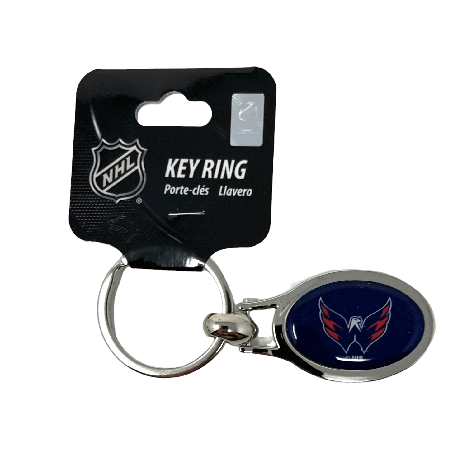 Washington Capitals Metal Oval Key Ring