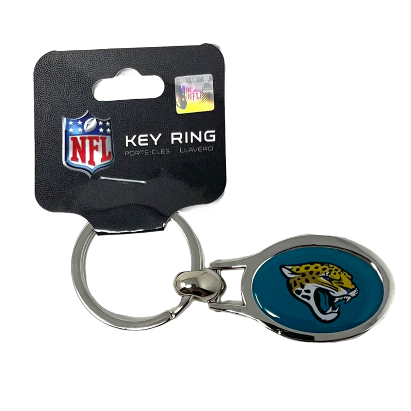 Jacksonville Jaguars Metal Oval Key Ring