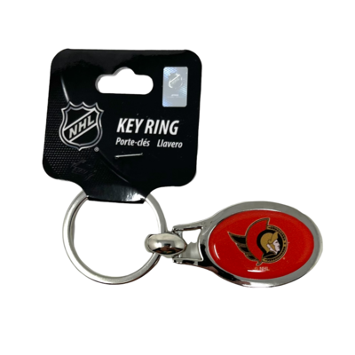 Ottawa Senators Metal Oval Key Ring