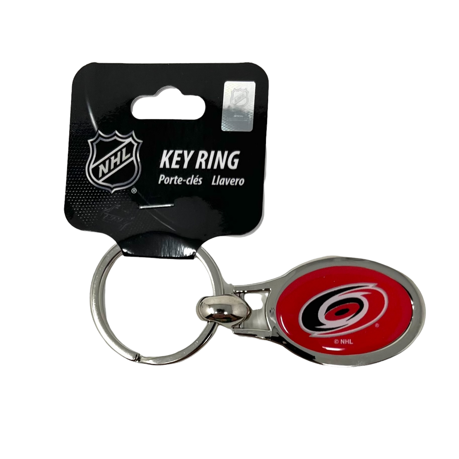 Carolina Hurricanes Metal Oval Key Ring