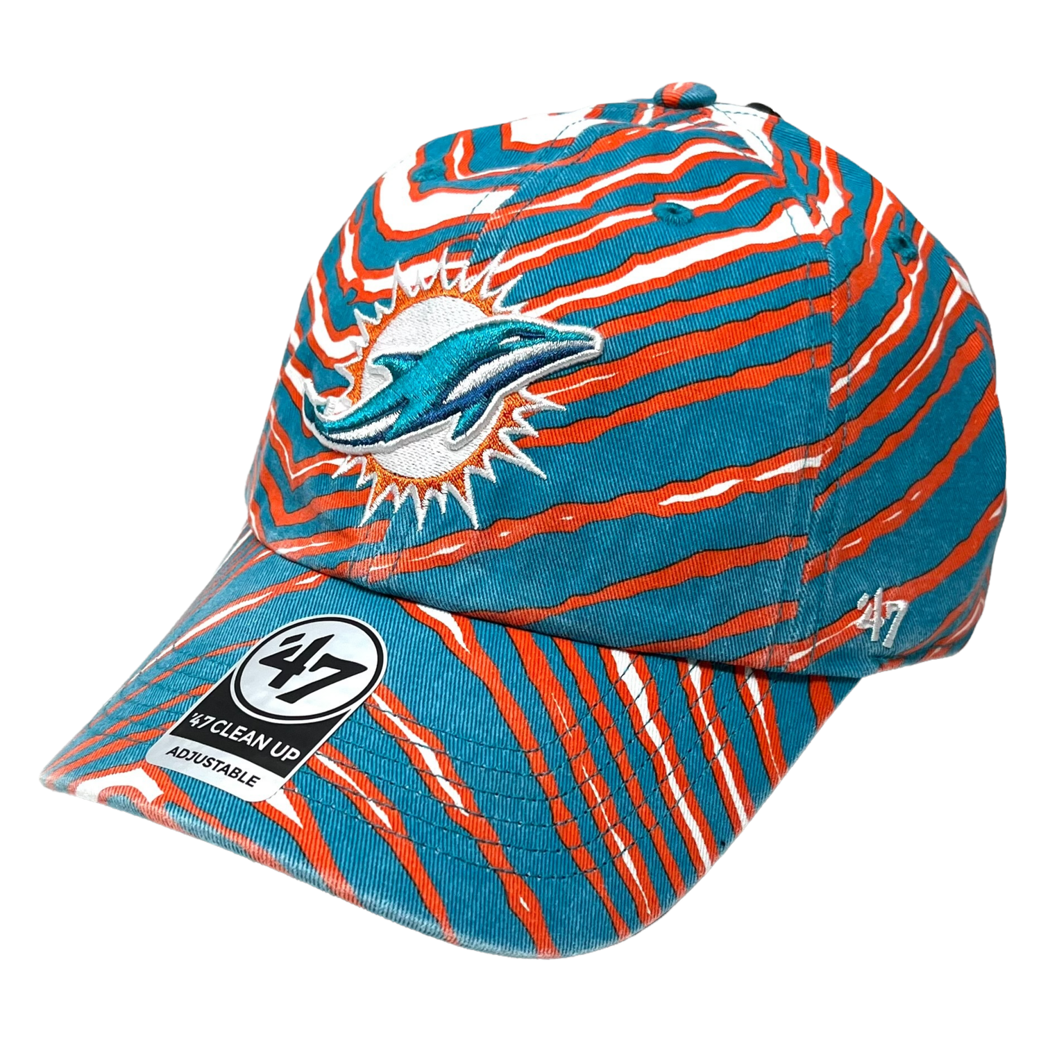 Miami Dolphins Men’s Zubaz 47 Brand Clean Up Adjustable Hat