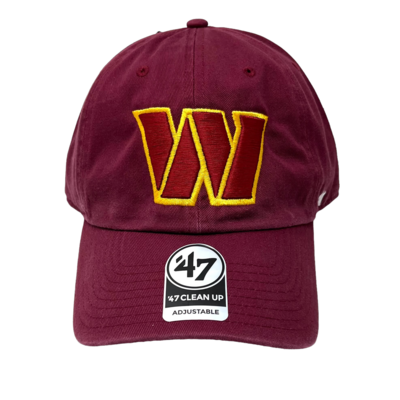 Washington Commanders Men’s 47 Brand Clean Up Adjustable Hat