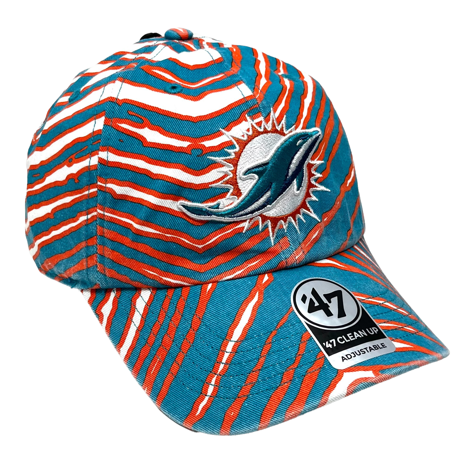 Miami Dolphins 47 Zubaz Clean Up Adjustable Hat