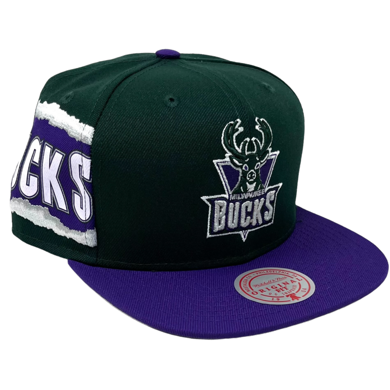 Milwaukee Bucks Men’s NBA Jumbotron Mitchell & Ness Snapback Hat