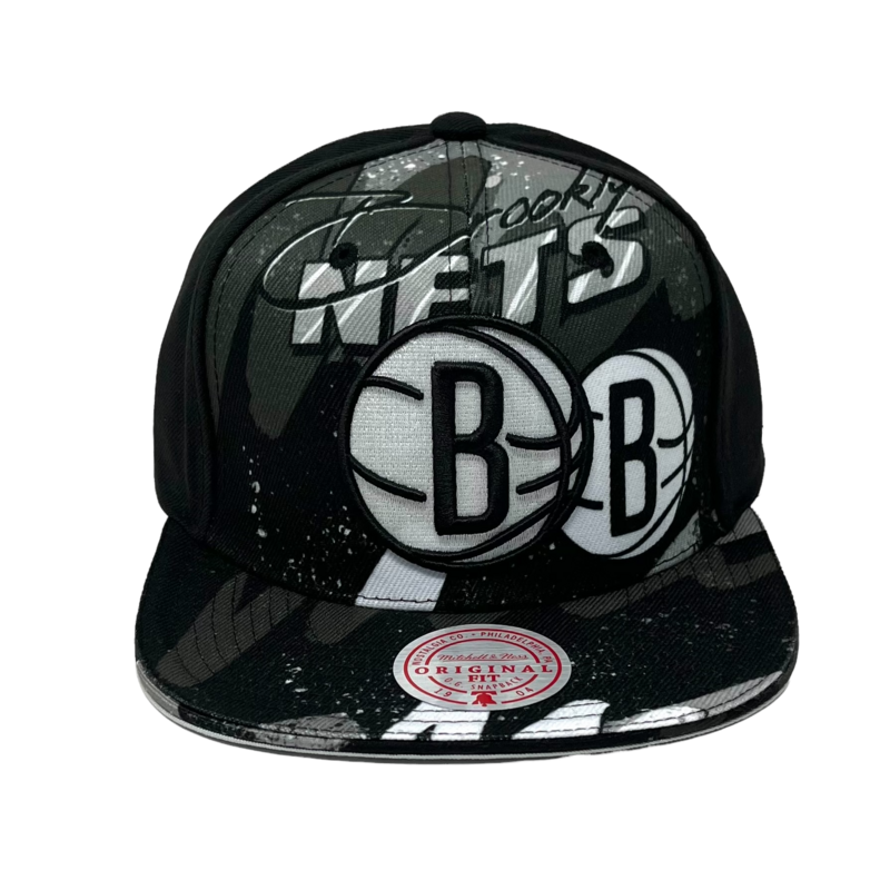 Brooklyn Nets Men’s NBA Hyper Loops DNA Mitchell & Ness Snapback Hat
