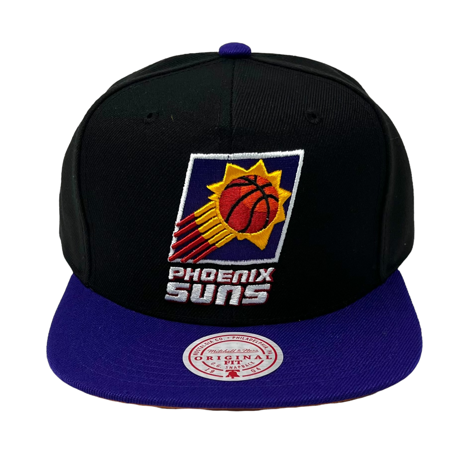 Phoenix Suns Mitchell & Ness Side Core 2.0 Snapback Hat - Orange/Black
