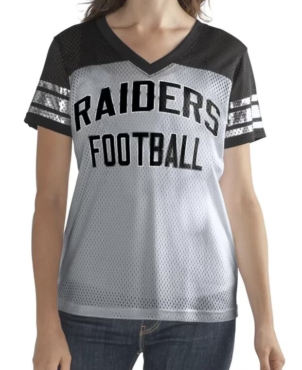 Las Vegas Raiders Women's NFL Fan Club Mesh T-Shirt