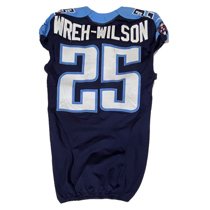 Tennessee Titans Blidi Wreh-Wilson 2015 Blue Game Worn Jersey