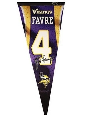 Minnesota Vikings Brett Favre 12' x 30' Premium Pennant