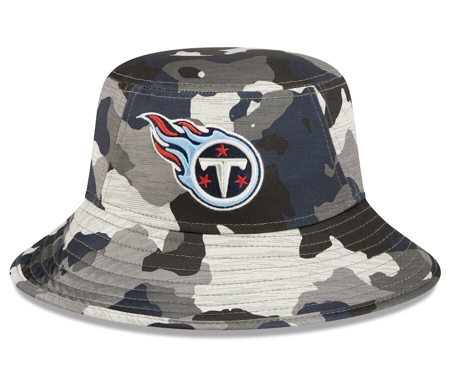 Tennessee Titans Men’s New Era Camo NFL Training Camp Official Bucket Hat