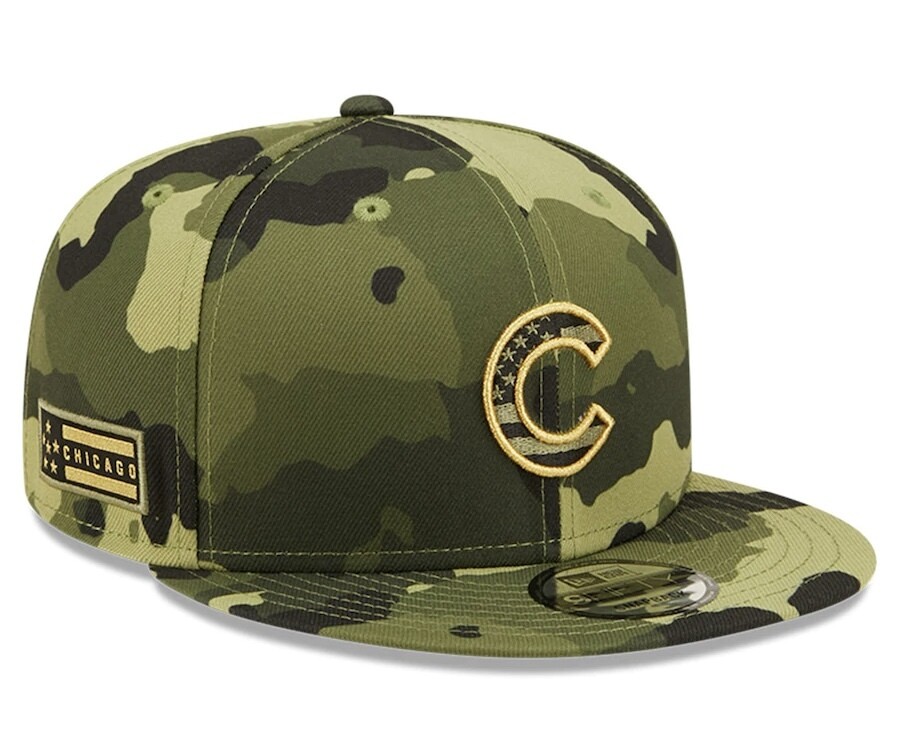 Chicago Cubs Men’s New Era Armed Forces Day 9Fifty Camo Hat