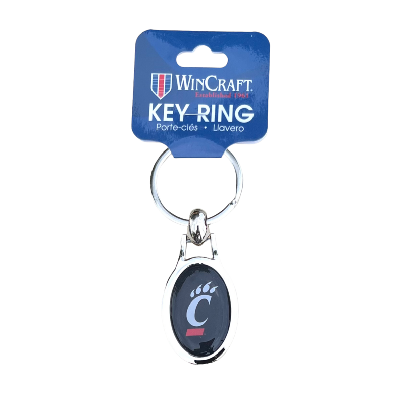 Cincinnati Bearcats Metal Oval Key Ring