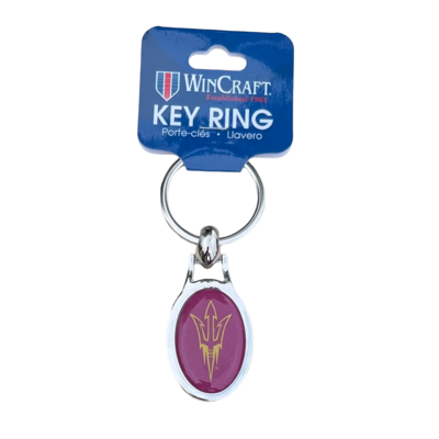 Arizona State Sun Devils Metal Oval Key Ring