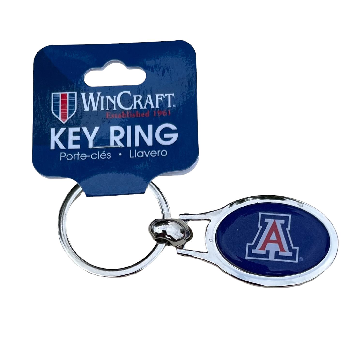 Arizona Wildcats Metal Oval Key Ring