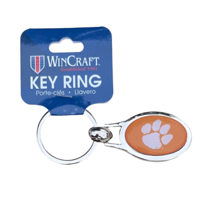 Clemson Tigers Metal Oval Key Ring Clemson Tigers Metal Oval Key Ring