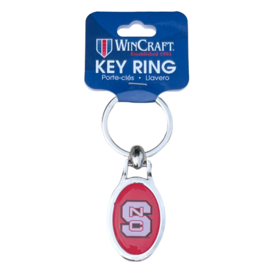 NC State Wolfpack Metal Oval Key Ring