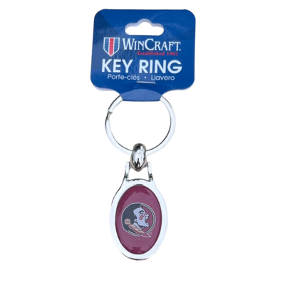 Florida State Seminoles Metal Oval Key Ring