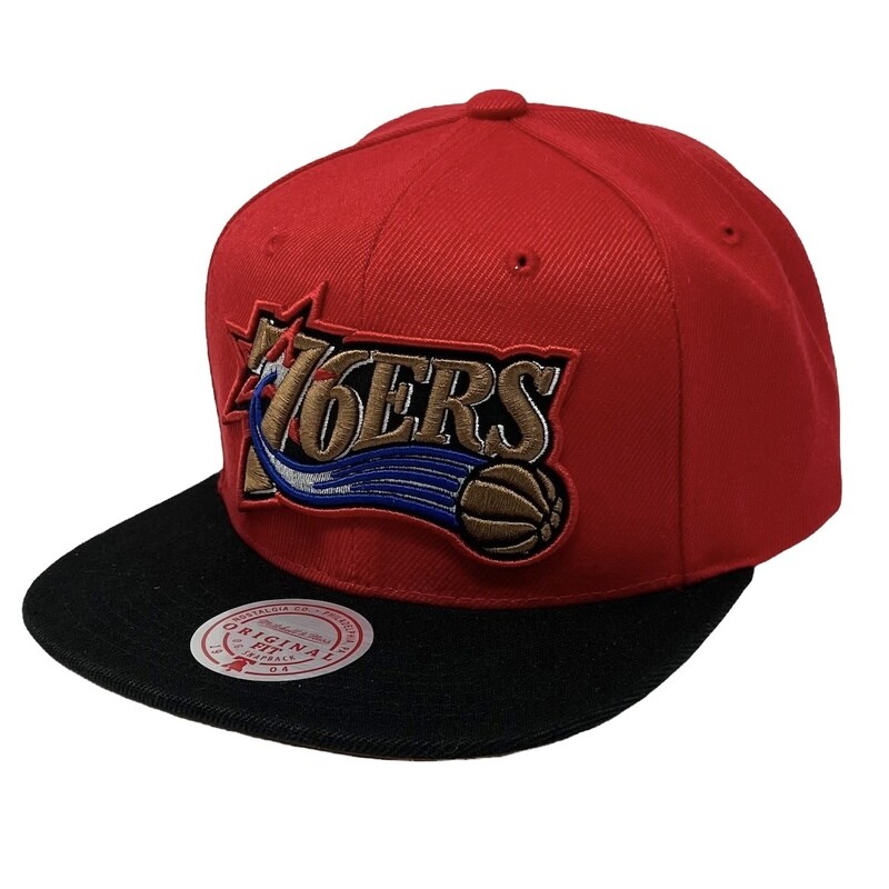 Philadelphia 76ers Men’s Mitchell & Ness Core Basic Snapback Hat
